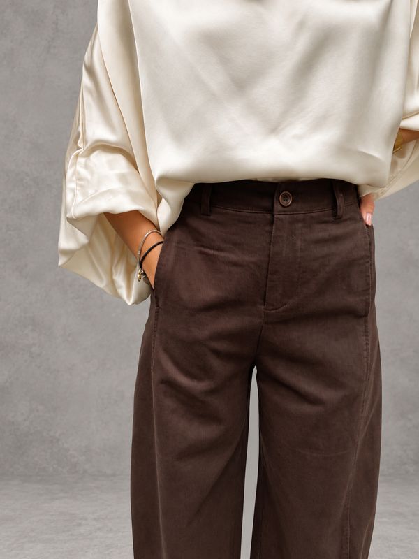 Wide leg pants brown