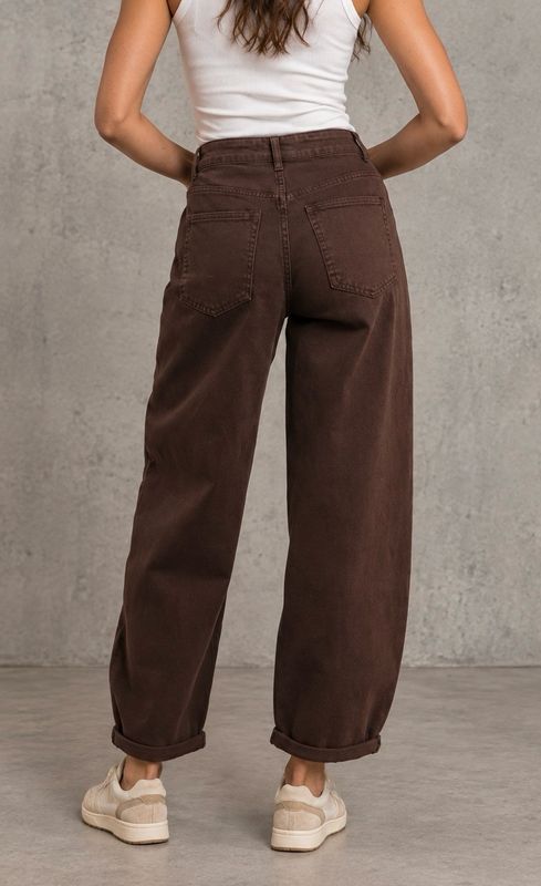 Balloon denim brown