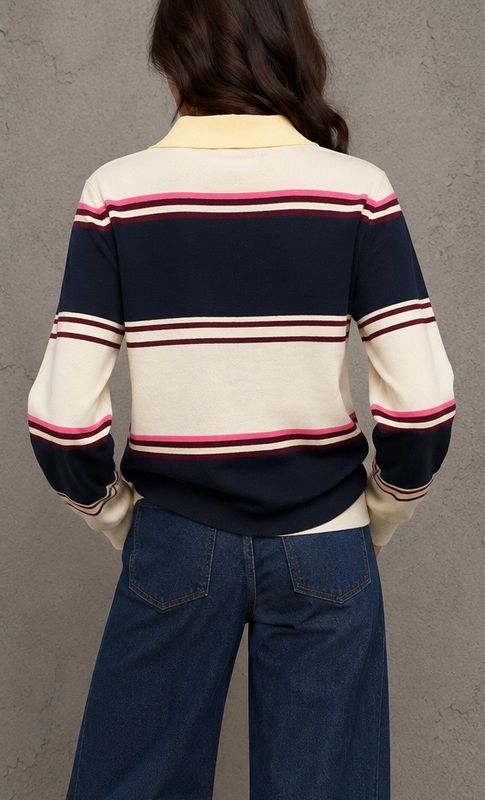 Donnie polo knit navy