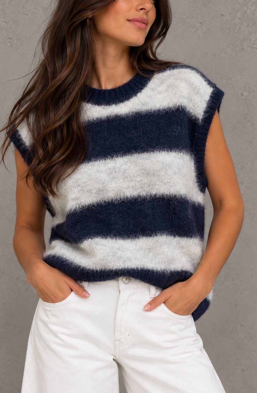 Sl striped debardeur grey navy