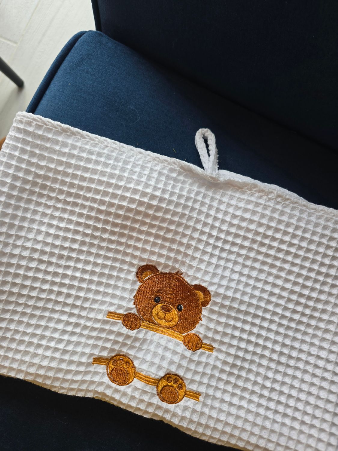 Ręcznik biały Miś