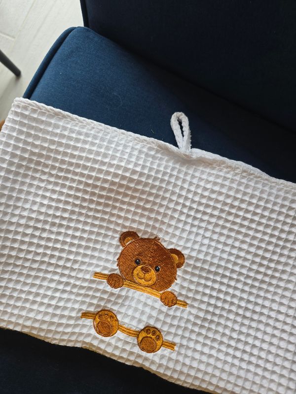 Ręcznik biały Miś