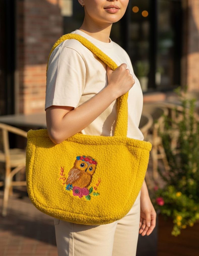 Torebka żółta baranek