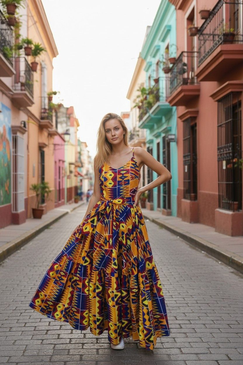 Sukienka afrykańska Ghana