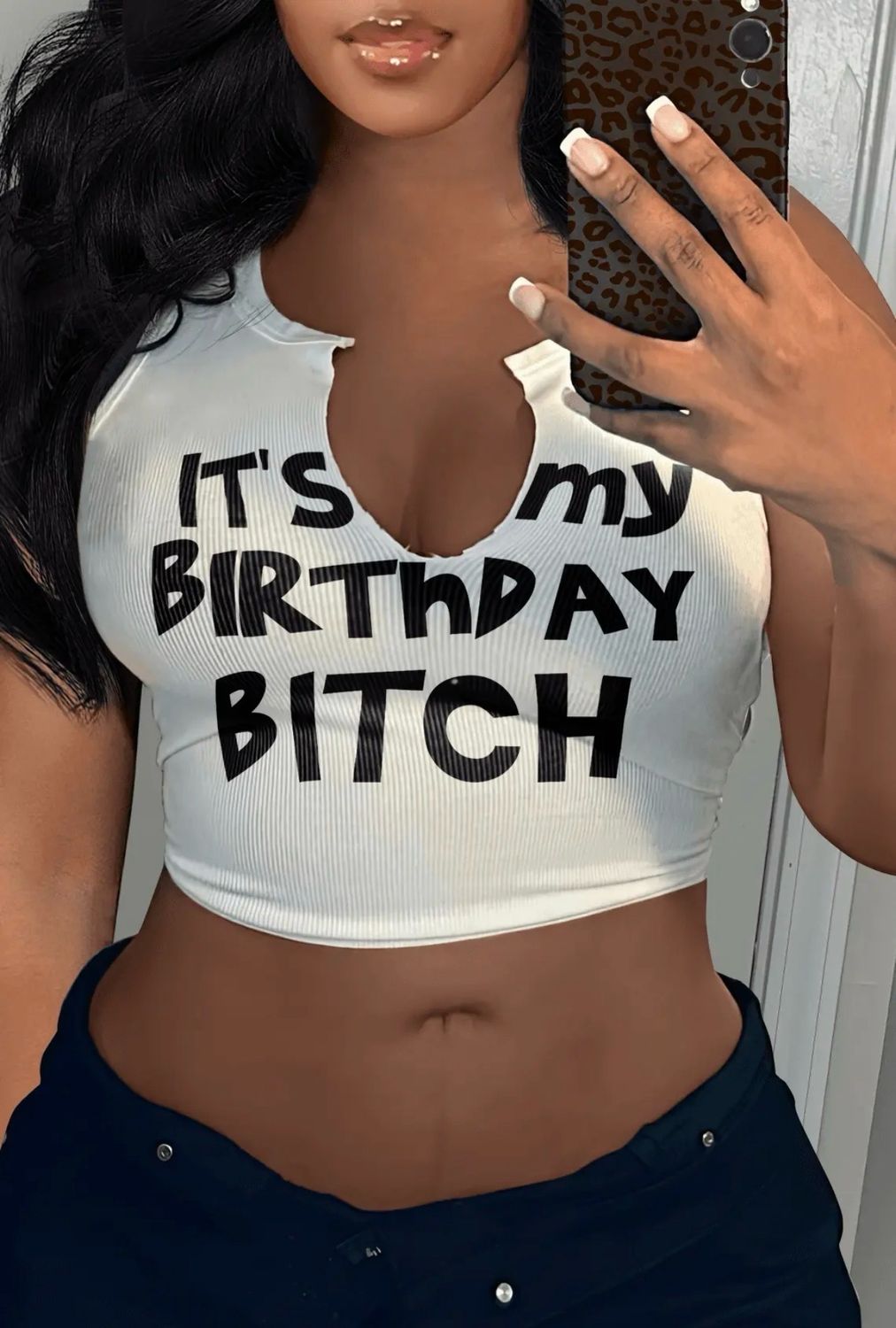 Birthday Bitch Crop
