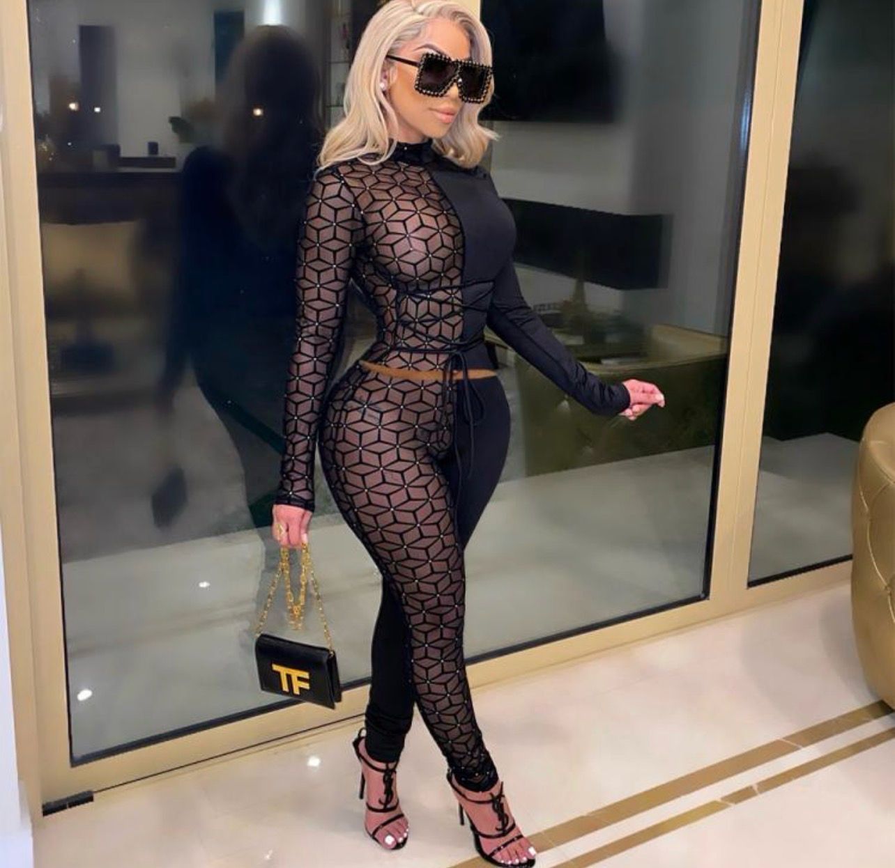 Laced Me Top + Ankle-tied Long Pant Sets