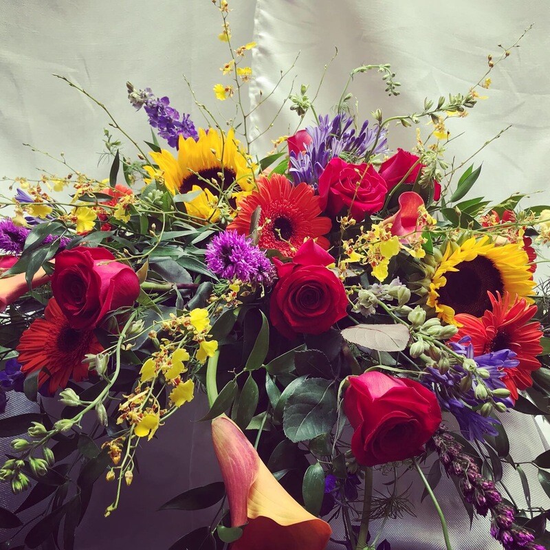 Garden&#39;s Grace Casket Spray by Twigs Floral Design