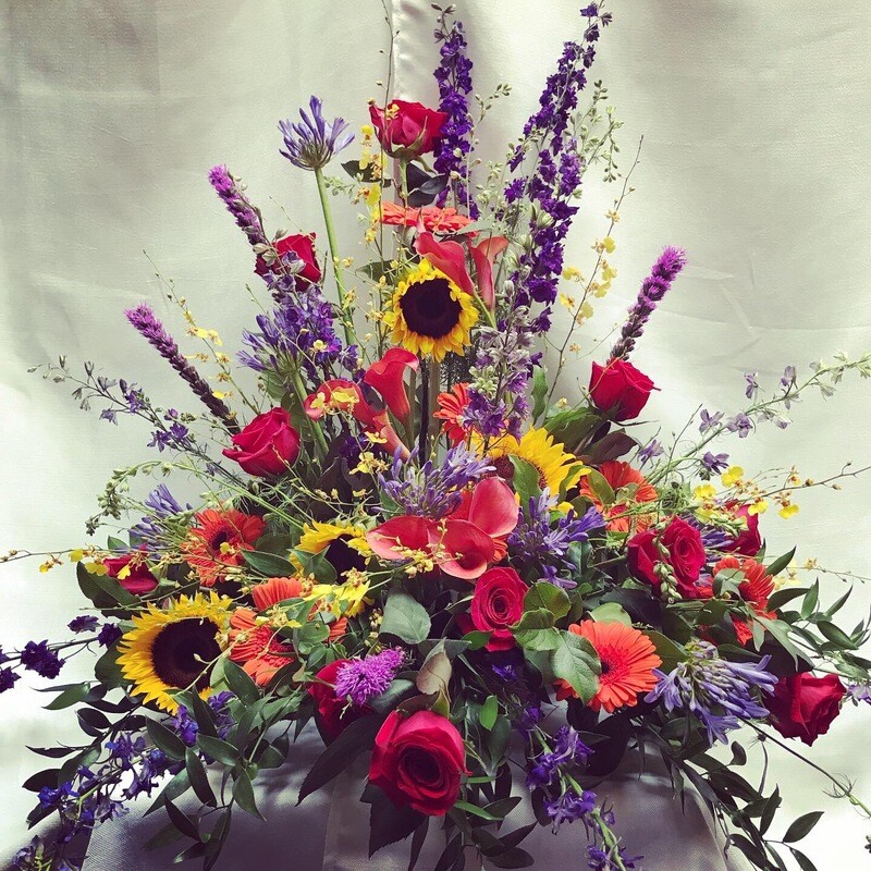 Garden&#39;s Grace Traditional Urn by Twigs Floral Design