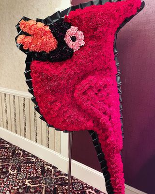 Cardinal Set Piece by Twigs Floral Design