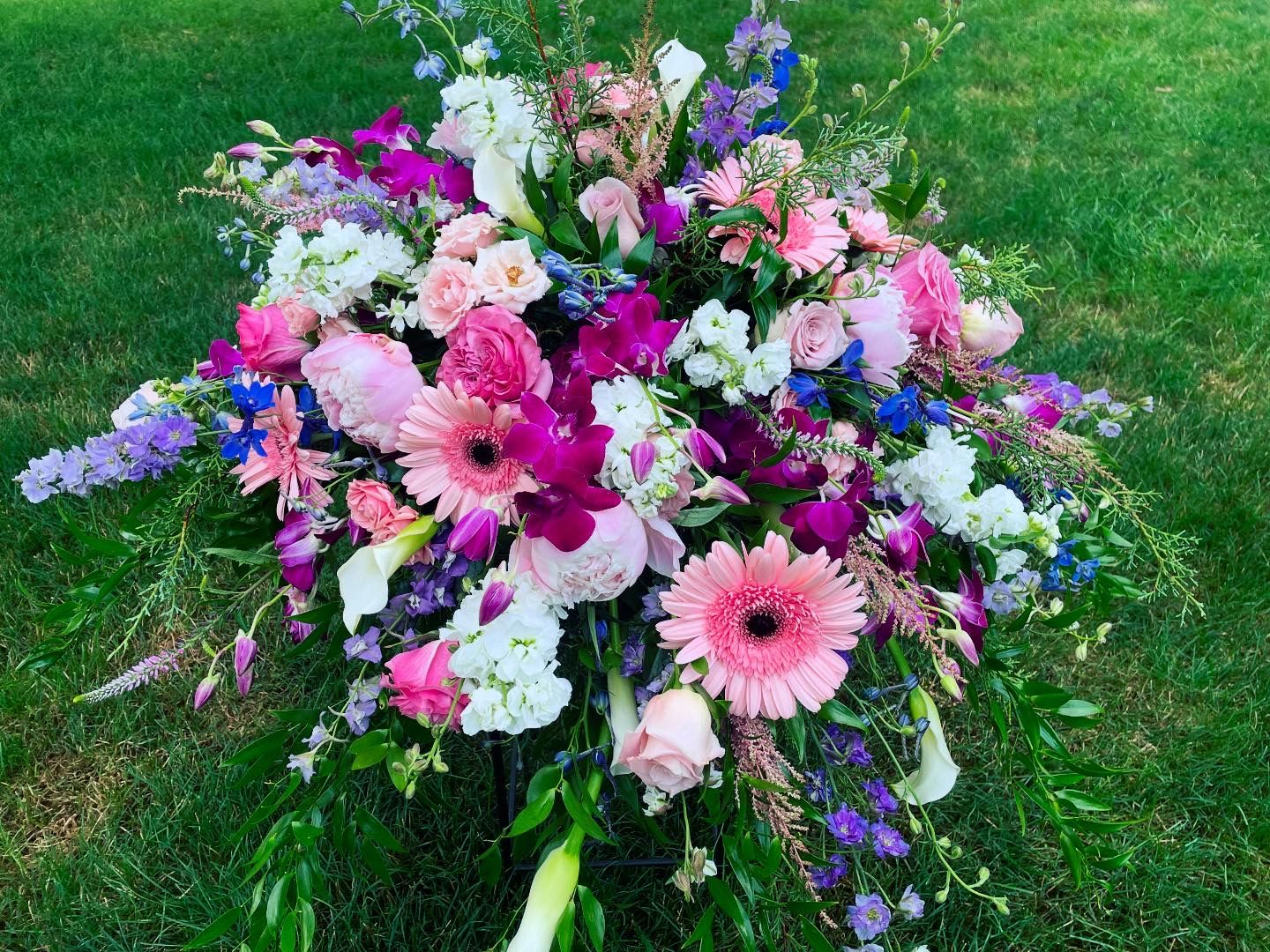 &quot;Jo Jo&quot; Casket Spray by Twigs Floral Design