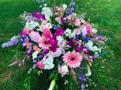 &quot;Jo Jo&quot; Casket Spray by Twigs Floral Design