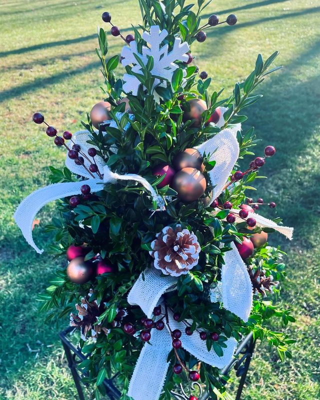 Natural Boxwood Tree by Twigs Floral Design