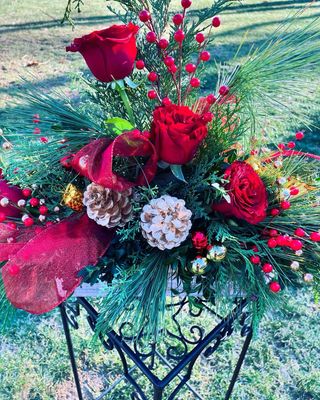 Lovely Tidings Centerpiece by Twigs Floral Design