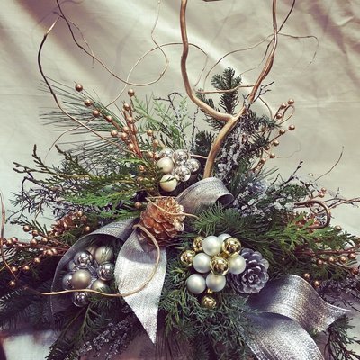 Silver and Gold  by Twigs Florist