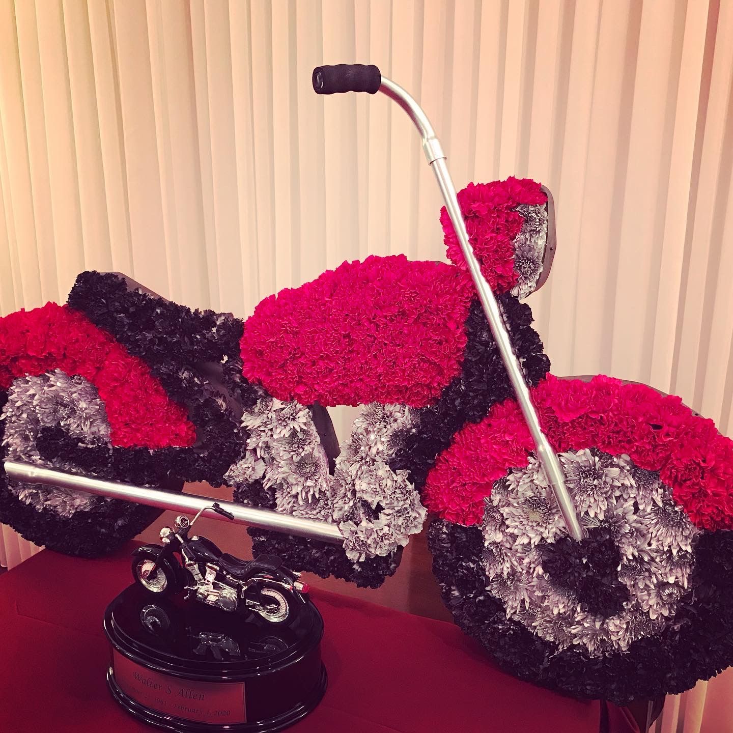 Motorcycle Set Piece by Twigs Floral Design