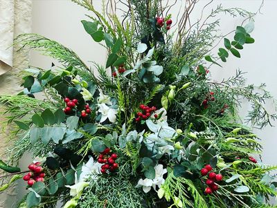 Woodland Traditional Urn by Twigs Floral Design
