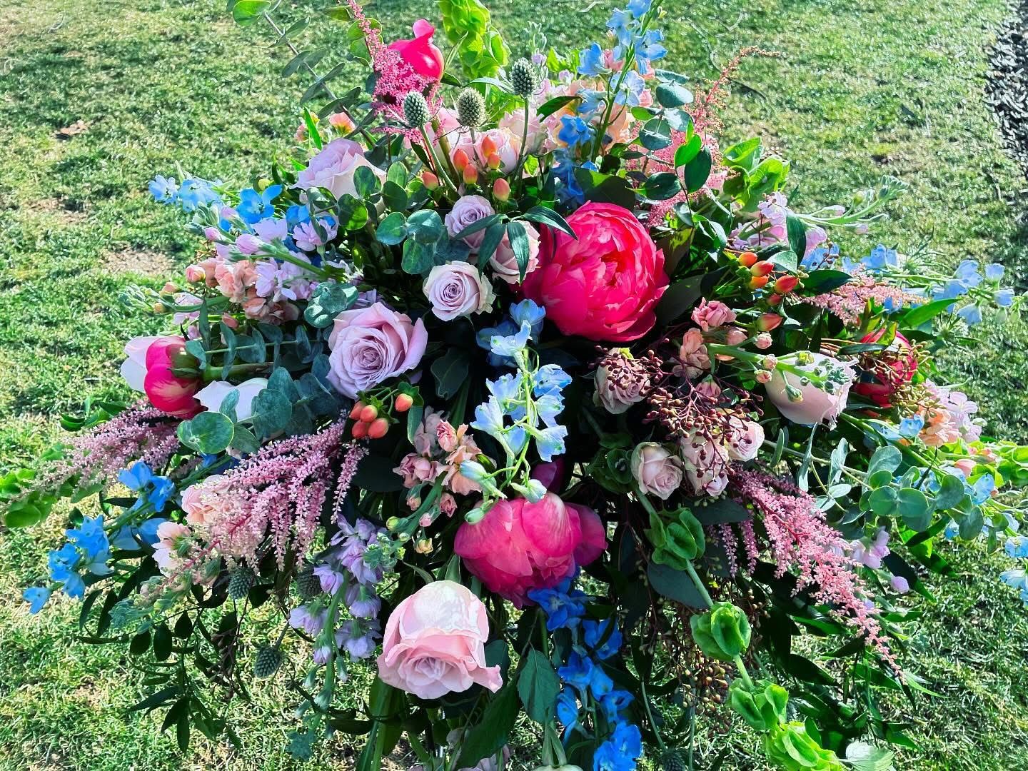 Nantucket Casket Spray by Twigs Floral Design
