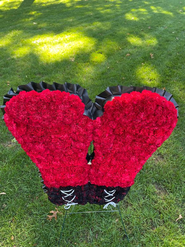 Boxing Gloves - Set Piece by Twigs Floral Design
