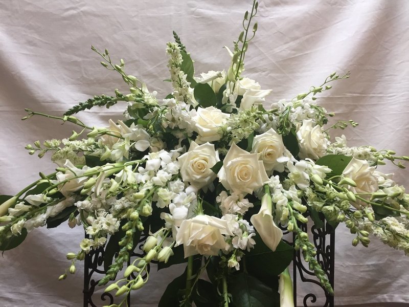White Blanket by Twigs Floral Design