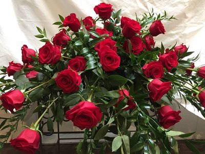 Simply Red Blanket by Twigs Floral Design