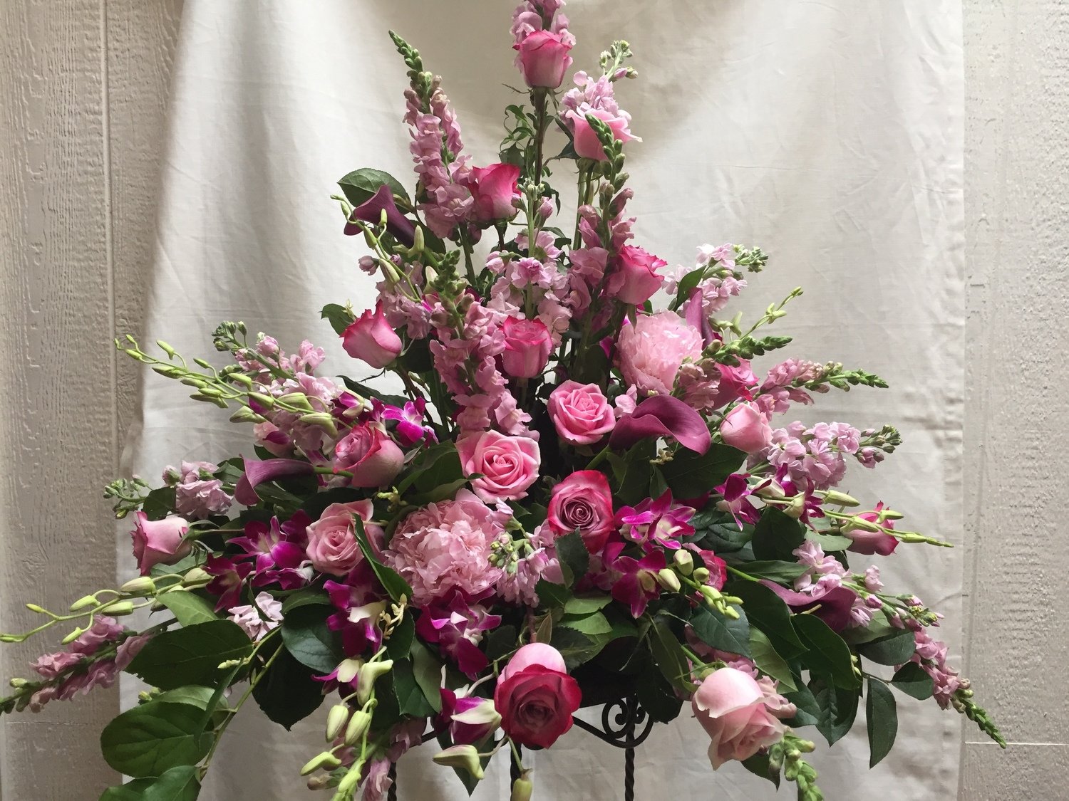 Pink Grace Traditional Urn by Twigs Floral Design