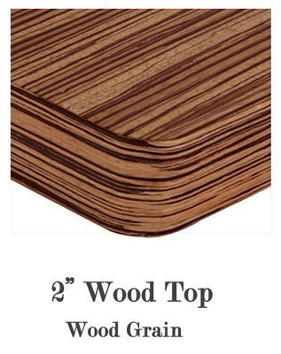 Top- 2" Wooden top with Wooden Grain