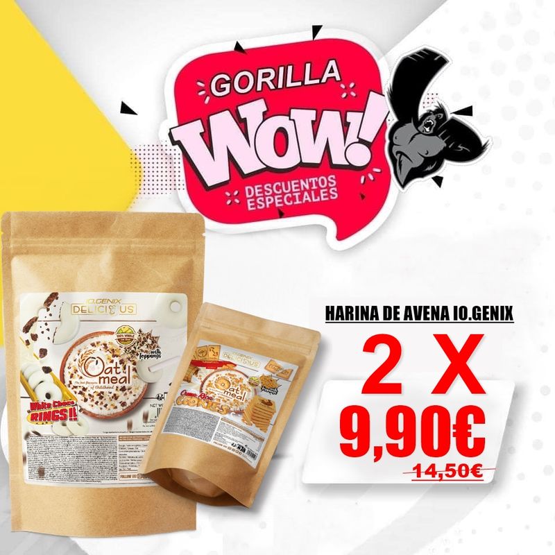 PACK HARINA DE AVENA IOGENIX