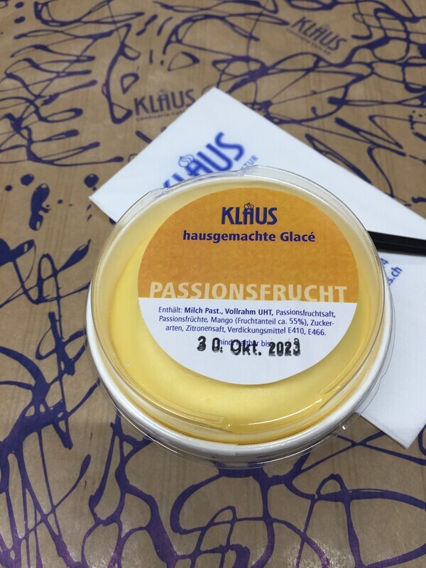 Passionsfrucht- Glace