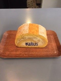 Apfelrahmroulade