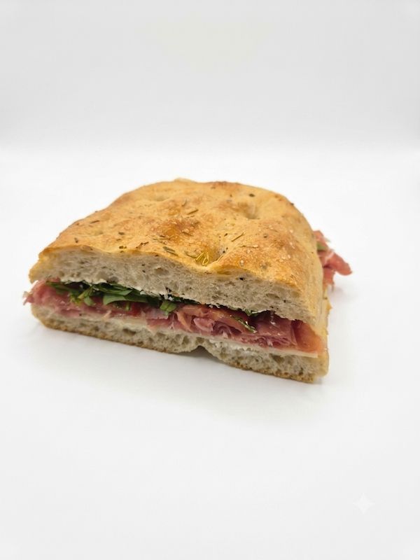 Focaccia Rohschinken Parmesan