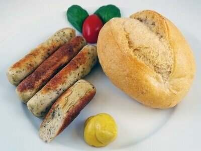 Mini Bratwurst (vegetarisch), Größe L (ca. 1.225g)