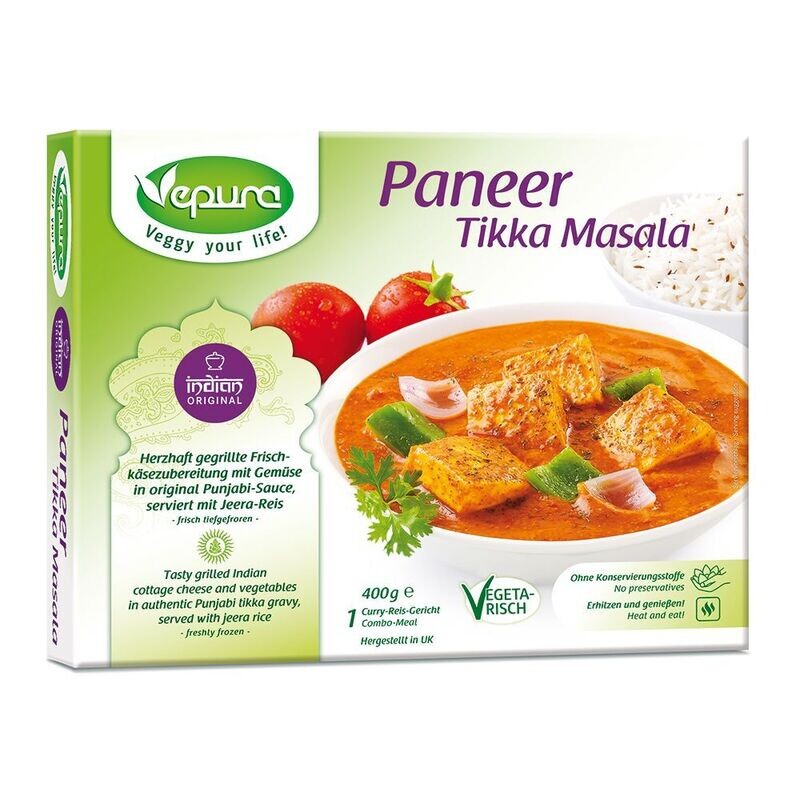 Paneer Tikka Masala (ca. 400g), vegetarisch