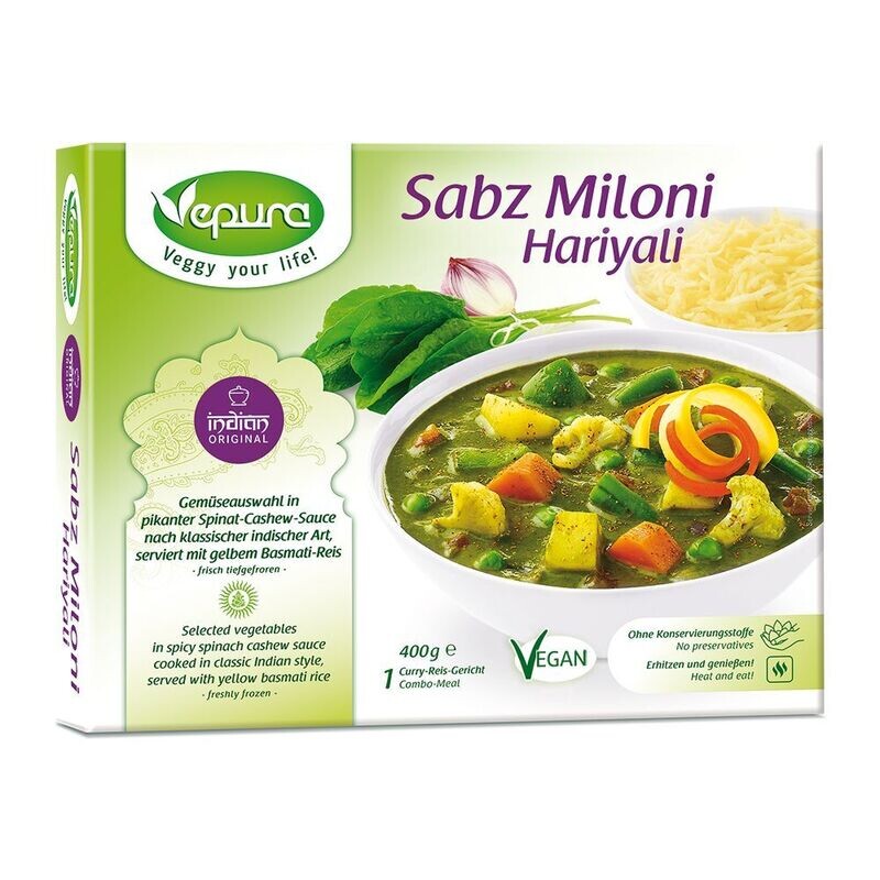 Sabz Miloni Hariyali (ca. 400g), vegan