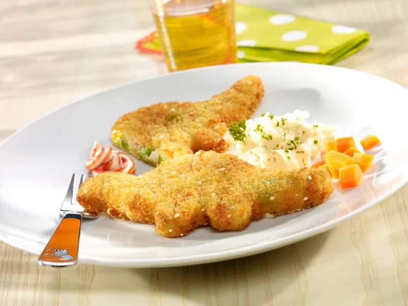 Gemüse Knusper Dino, vegetarisch, Größe S (ca. 360g)