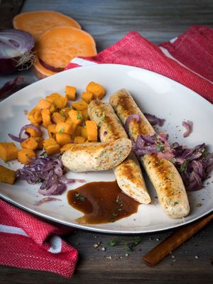 Jackfruit Bratwurst (vegan)