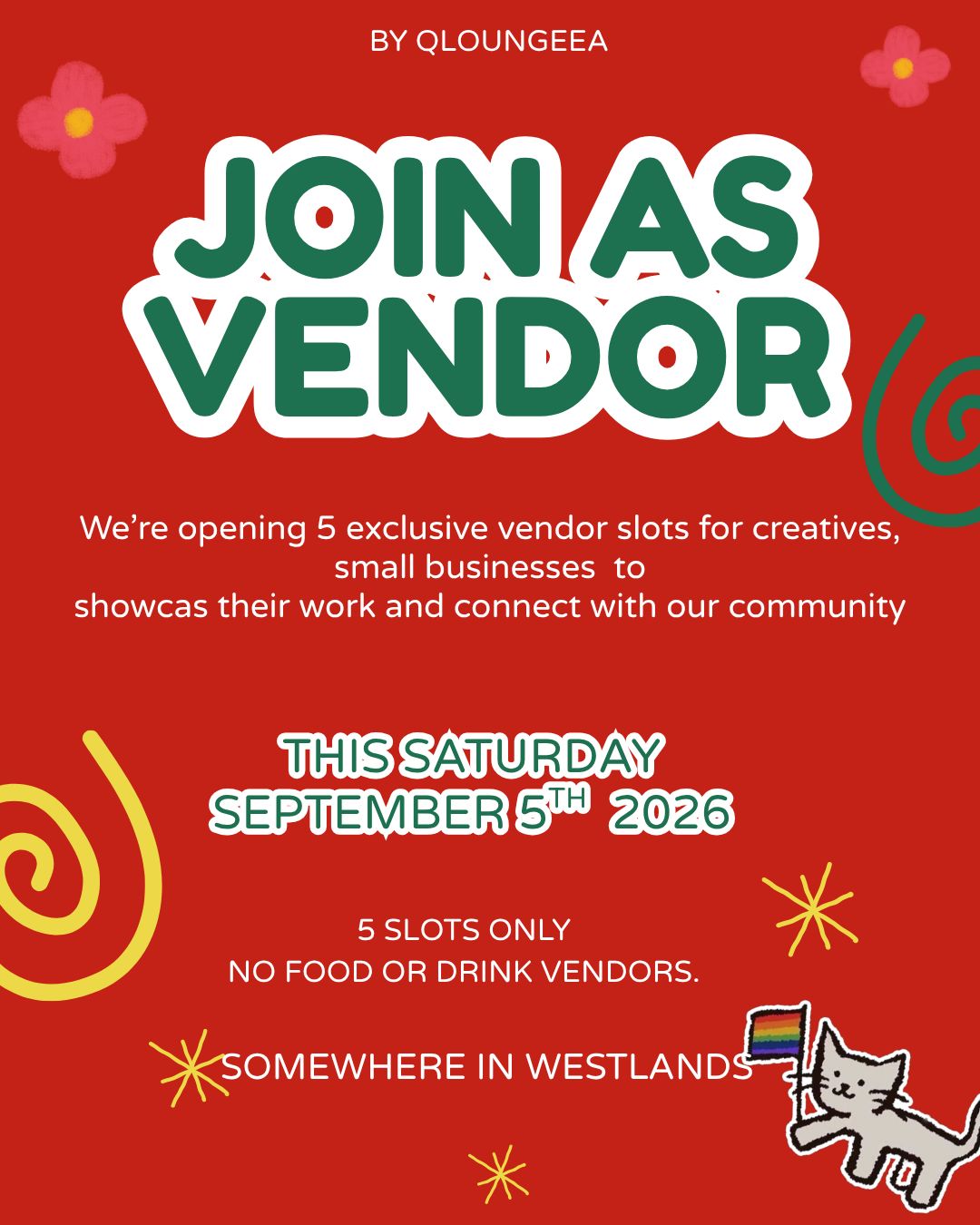 VENDOR TICKET — THE QUEER LOUNGE ANNIVERSARY GALA