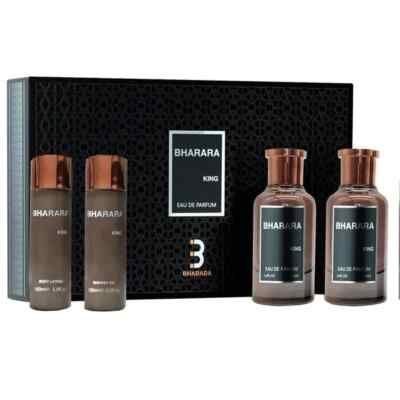 SET BHARARA KING ( 4 PC SET ) 3.4 OZ EDP SP /3.4 OZ A/S /5.0 OZ SG /5.0OZ DE BL - Perfume Original SET BHARARA KING ( 4 PC SET ) 3.4 OZ EDP SP /3.4 OZ A/S /5.0 OZ SG /5.0OZ DE BL - Perfume Original