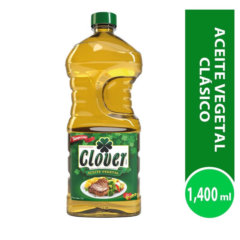 Aceite Clover Brand Girasol 1,400 ml (12 u)