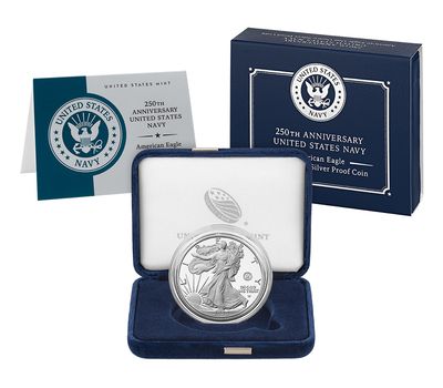 2025 250th Anniversary United States Navy American Eagle One Ounce Silver Proof Coin