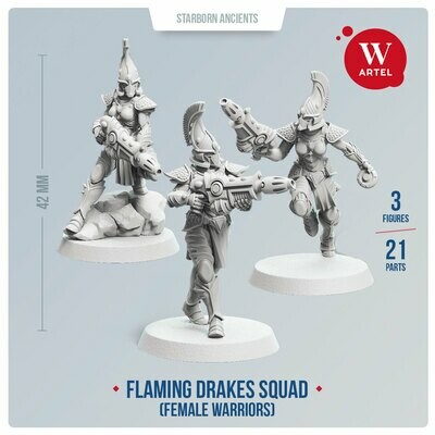 Flaming Drakes Squad (female warriors)