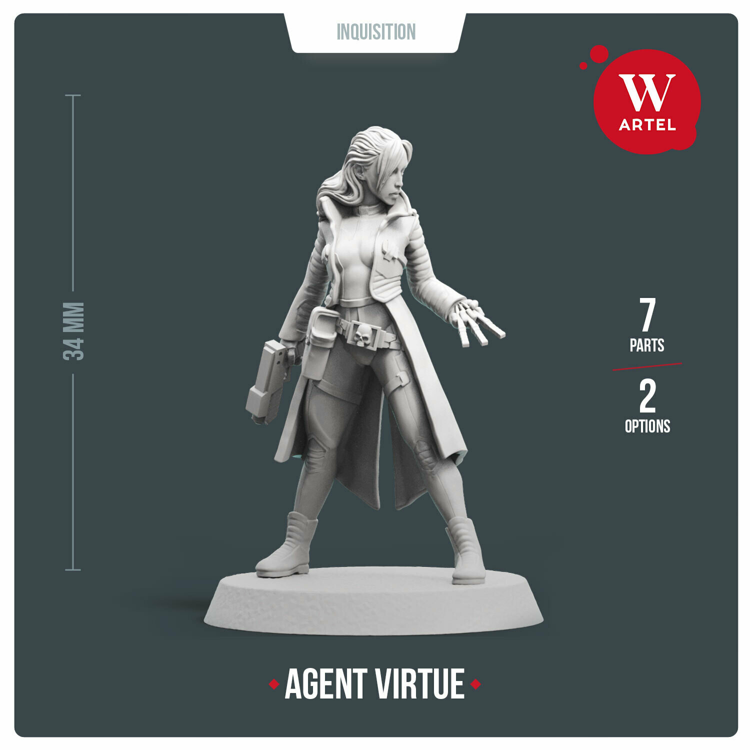 Action Heroes heads Artel Inquisitor Artel "W" Miniatures