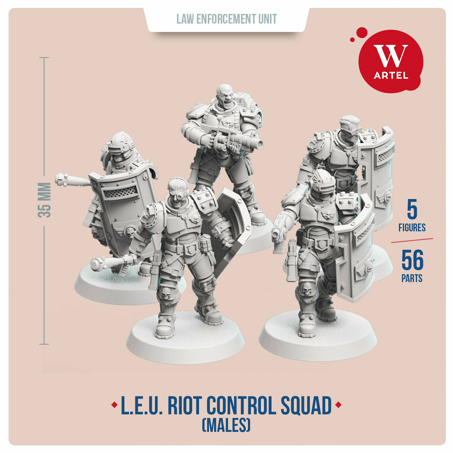 L.E.U. - Riot Control Squad (male enforcers)