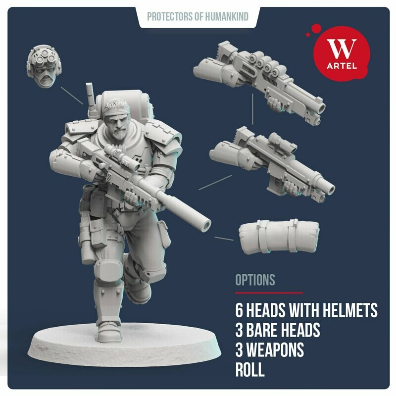 Scout`n`Recon Squad 32mm scale (5 scouts)