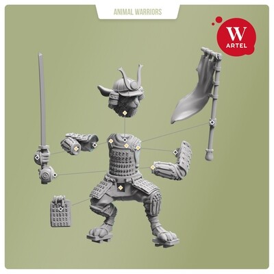 Mimi no Bo, warrior of Usagi Clan - 54mm scale