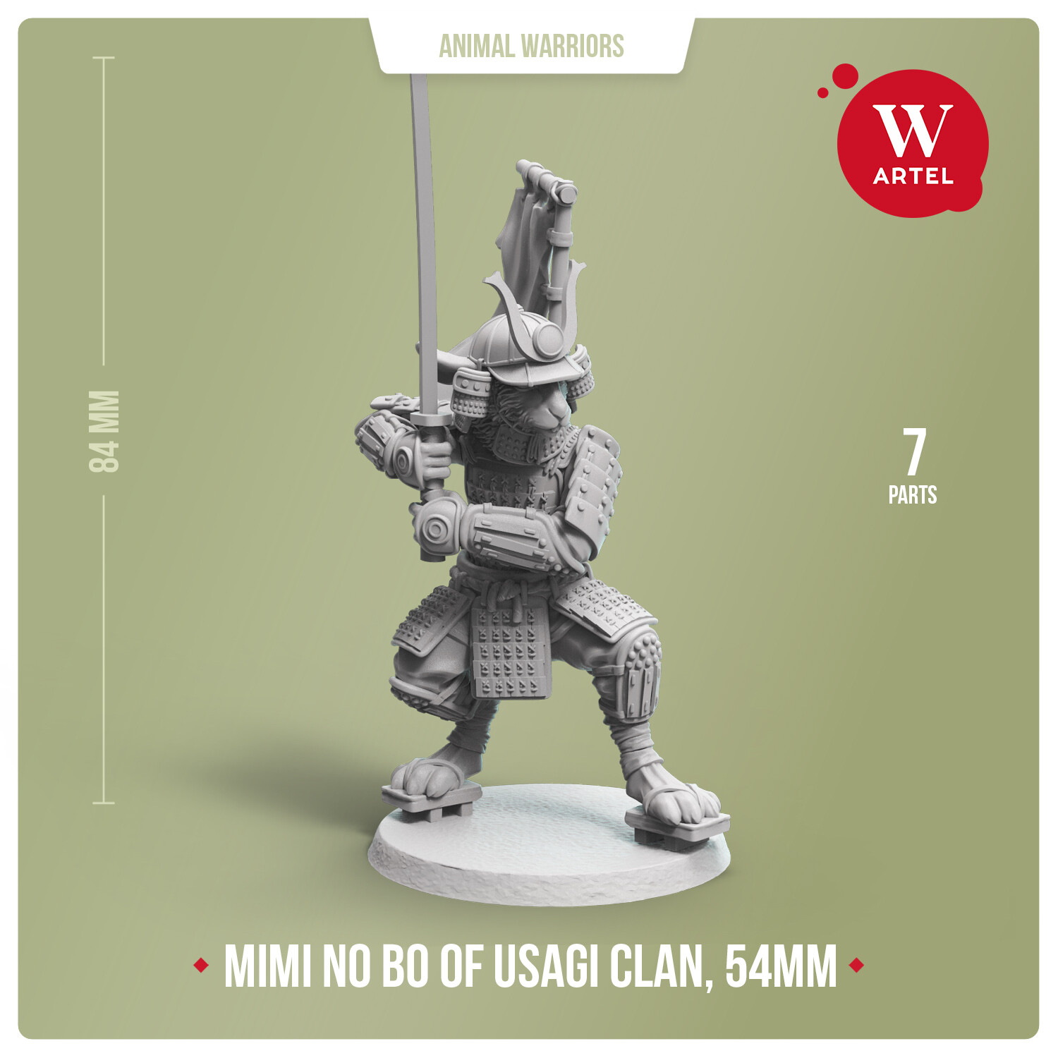 Mimi no Bo, warrior of Usagi Clan - 54mm scale