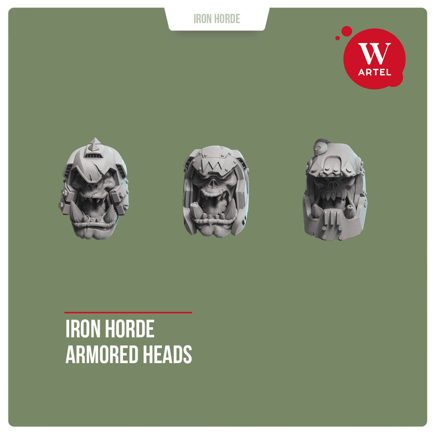 Iron Horde Armoured Heads