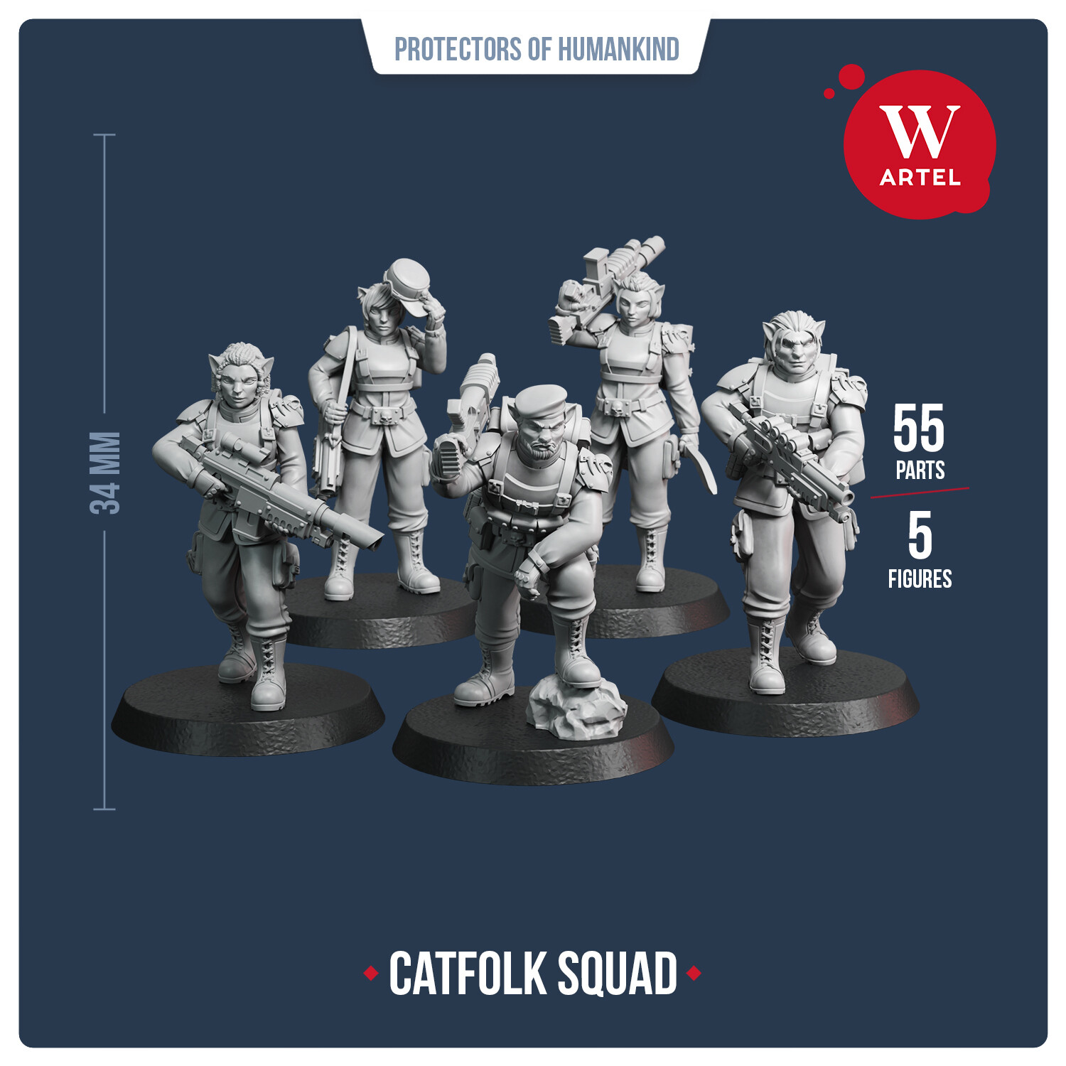 New Catfolk Squad & Captain from Artel W!