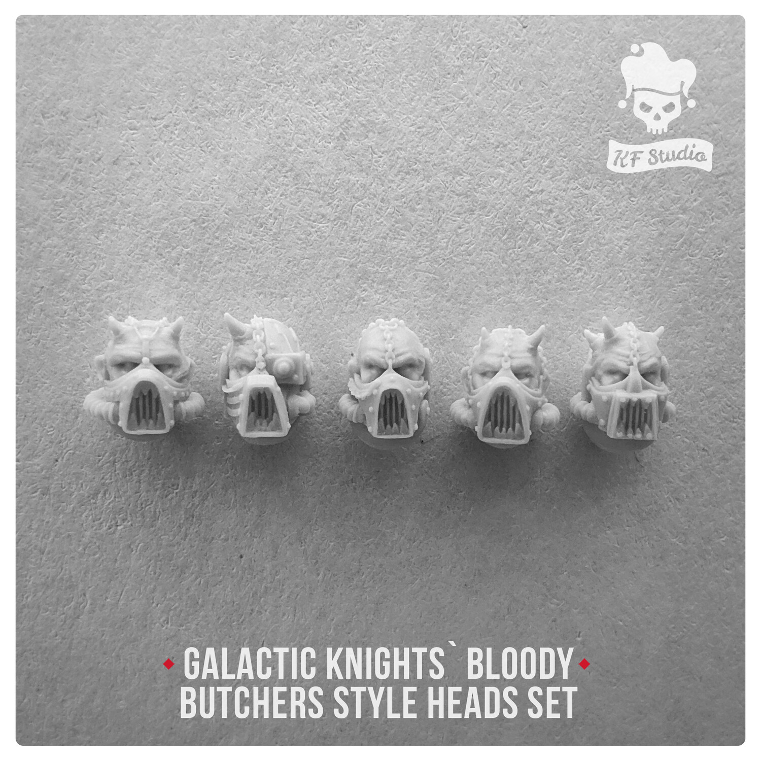 Galactic Knights Bloody Butcher Style Heads by  KFStudio