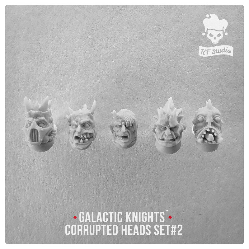 Galactic Knights �orrupted Heads Set#2 by KFStudio