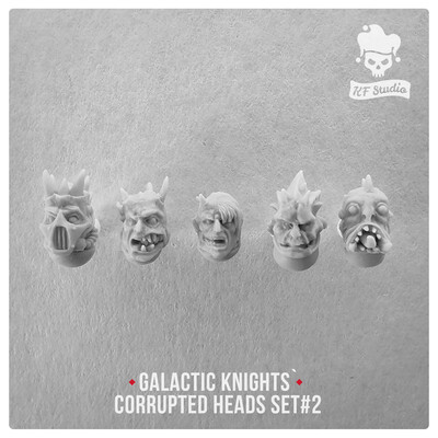 Galactic Knights Сorrupted Heads Set#2 by KFStudio